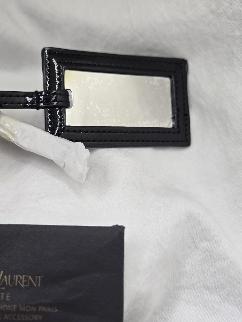 Beauty Lip Case Red Patent + Phone Charm Keychain Bundle YSL - Picture 3 of 12